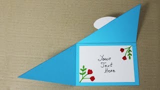 DIY  SURPRISE MESSAGE CARD FOR TEACHERS DAY  Pull Tab Origami Envelope Card  Teachers Day Card [upl. by Gatian786]