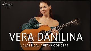 VERA DANILINA  Classical Guitar Concert  Mozart Bach Sor VillaLobos amp more  Siccas Guitars [upl. by Annoid896]