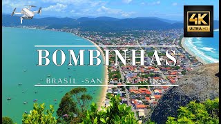 Praia de Bombinhas Espetacular Drone 4k  Santa CatarinaBrasil [upl. by Dehsar]