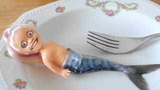 Eating a LIVING MERMAID ASMR eating sounds [upl. by Seyer]