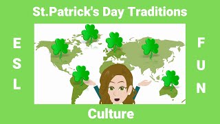 StPatricks Day Traditions ESL Conversation [upl. by Nerot332]