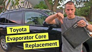 Toyota Highlander Evaporator Core Replacement  HOW TO [upl. by Allin810]