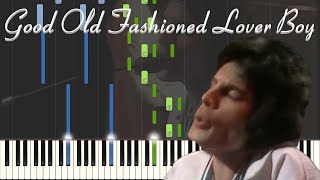 Queen  Good Old Fashioned Lover Boy PianoKaraoke FREE SHEET MUSIC IN DESC As Played by Queen [upl. by Keverian404]