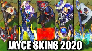 All Jayce Skins Spotlight League of Legends [upl. by Araeic]