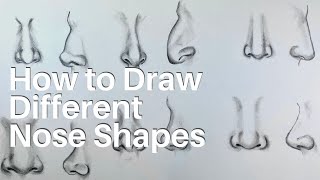 How to draw a nose using basic shapes [upl. by Vasyuta]