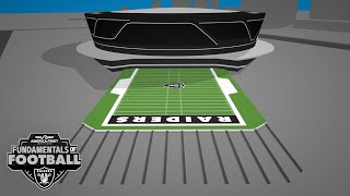 Allegiant Stadiums Retractable Field Tray  FUNDamentals of Football  Las Vegas Raiders [upl. by Loos]