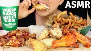 WINGSTOP CHICKEN WINGS MUKBANG ASMR Eating Sounds NO TALKING [upl. by Eicnahc]