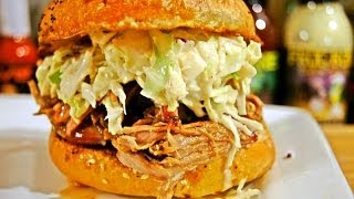 BBQ Pulled Pork Sandwich Recipe [upl. by Dnamra]