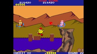 PacLand Arcade Longplay 1984 Namco World [upl. by Glory]