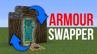 Minecraft 119 Redstone Tutorial  Armour Stand Swapper v2 [upl. by Philo]