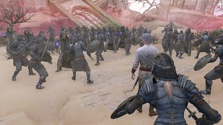 30 Blades vs 30 Thalmor Justiciar  Skyrim [upl. by Aicetal949]