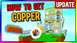 How to Get COPPER Roblox Islands UPDATE 🏭 Roblox Skyblox [upl. by Nos]