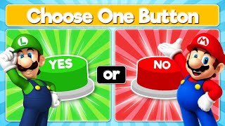 Choose One Button  Yes Or No Challenge  Super Mario Bros [upl. by Ailyt]