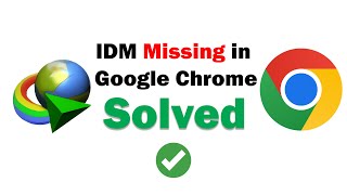 Fix IDM Not Showing in Chrome Extension [upl. by Sane]