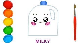 Drawing LANKYBOX Milky step by step [upl. by Frerichs852]