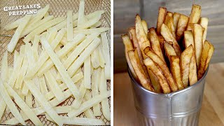 Make REAL Homemade Freezer Fries DIY frozen French fries from scratch w fresh potatoes [upl. by Annabelle]