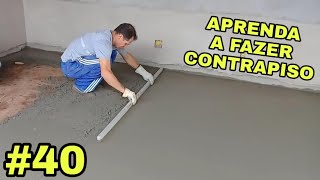 40Como fazer contrapiso com pedrisco concreto usinado [upl. by Aschim]