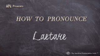 How to Pronounce Laetare Real Life Examples [upl. by Margette521]