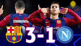 Barcelona vs Napoli 31 Champions League Round of 16 2nd Leg  MATCH REVIEW [upl. by Kreg]