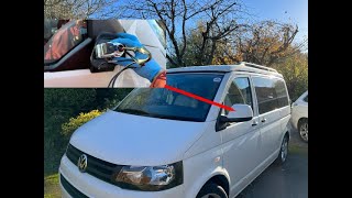 VW Transporter T5T6 side mirror removal  Tutorial [upl. by Pansie731]