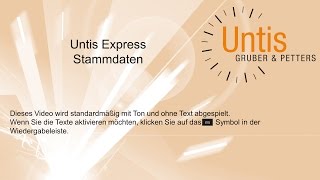 Untis Express  Stammdaten [upl. by Lyrak]