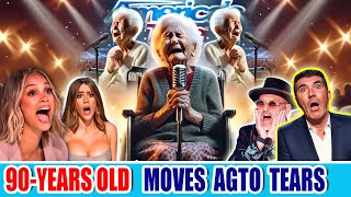 AMERICA’S GOT TALENT 90YearOld Grandma Brings the Audience to Tears on America’s Got Talent [upl. by Adnwahs11]