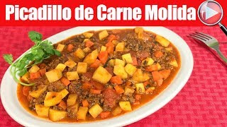 Picadillo de Carne Molida  Receta Facil y Delicioso  Recetas en Casayfamiliatv [upl. by Holly618]