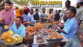 25 Rs Sri Ram Nashta Jain Chole Bhature Kachori Mala wala Petha  Indian Street Food Agra [upl. by Ruhl]