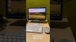 Samsung Galaxy Tab S7 with Logitech Bluetooth Keyboard and Mouse [upl. by Cristal551]