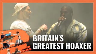 BRITAINS GREATEST HOAXER  Simon Brodkin Pranks Kanye West Sepp Blatter Sky Sports amp XFactor [upl. by Casimire]