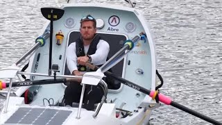 Teacher Breaks World Record Rowing Solo Across North Atlantic Ocean [upl. by Wilkens]