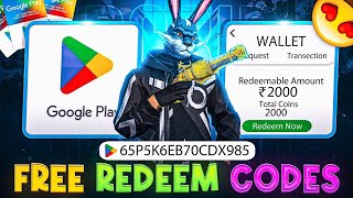 Free Redeem Code 💎 Free Fire Redeem Code Today 🔥😱 2000₹ Free Redeem Code😎 [upl. by Ivel440]