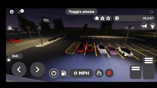 Roblox Greenville I hosted a small car meet at tires plus [upl. by Eceinahs]