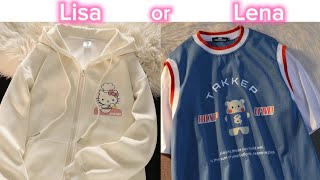 Lisa or Lena cute clothes  aesthetic clothesaccesoiresshoeswould u ratherchoose one [upl. by Ligetti]