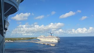 Cruise ship maneuvering out of the Cozumel Port May 24 2024 [upl. by Pennie]