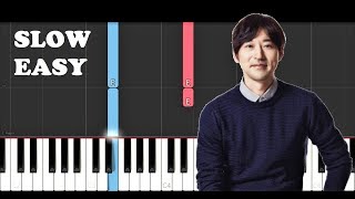 Yiruma  River flows in you SLOW EASY PIANO TUTORIAL [upl. by Alamap480]