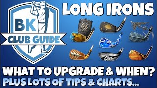 CLUB GUIDE Long Irons  What to Upgrade amp When Tips amp Charts Included  Golf Clash [upl. by Mordecai]