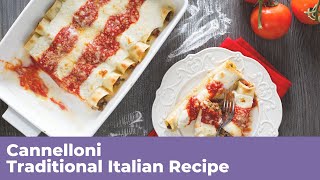 CANNELLONI  Traditional Italian Recipe [upl. by Daffie]