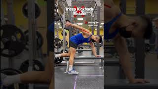 ❌ Tricep Kickback Mistake STOP DOING THIS‼️ [upl. by Shelden]