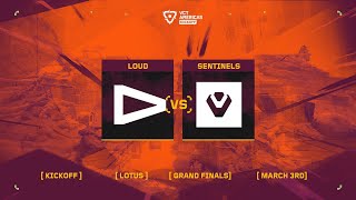 LOUD vs Sentinels  VCT Americas Kickoff  Grand Final  Map 5 [upl. by Omoj]