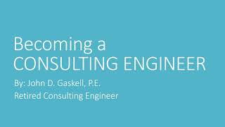 Become a CONSULTING ENGINEER Video [upl. by Refotsirc]