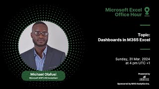 Excel Office Hour 171 Dashboards in M365 Excel [upl. by Anaitsirc]