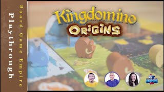 Kingdomino Origins Playthrough  Blue Orange Games [upl. by Glyn883]