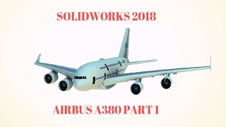 A380 modeling in SolidWorks part 1 [upl. by Zeba]