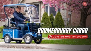 BoomerBuggy Cargo  Mobility Scooter with Roof [upl. by Lyrradal827]