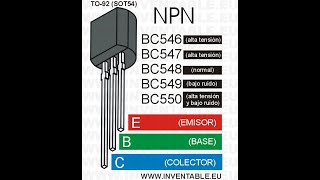 Polarización de transistor BJT NPN BC548Circuito con 2 fuentes Cálculos y medición [upl. by China]