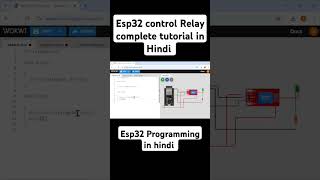 Esp32 control Relay tutorialyoutubeshortsshortsvideoshortsfeedarduinoesp32 [upl. by Atiuqa]