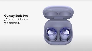 Galaxy Buds Pro  ¿Cómo cuidarlos y ponerlos [upl. by Jareen]