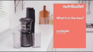 nutribullet Slow Juicer  Whats in the box [upl. by Okoyik]