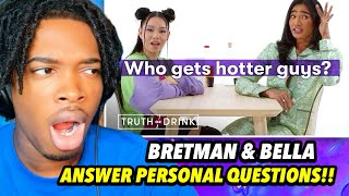 BRETMAN ROCK AND BELLA POARCH PLAY TRUTH OR DRINK WITH PERSONAL QUESTIONS [upl. by Uhile36]